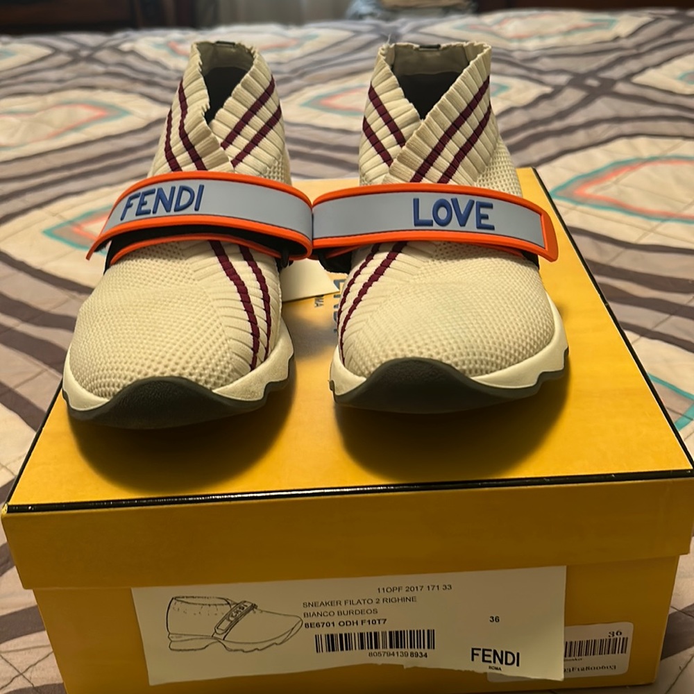 Fendi Love Strap Sneakers